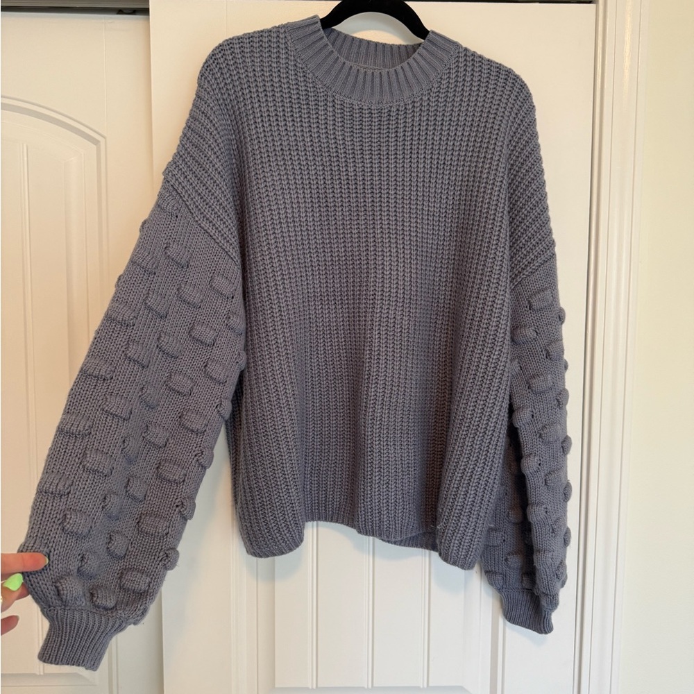 Cozy Gray Knit Sweater